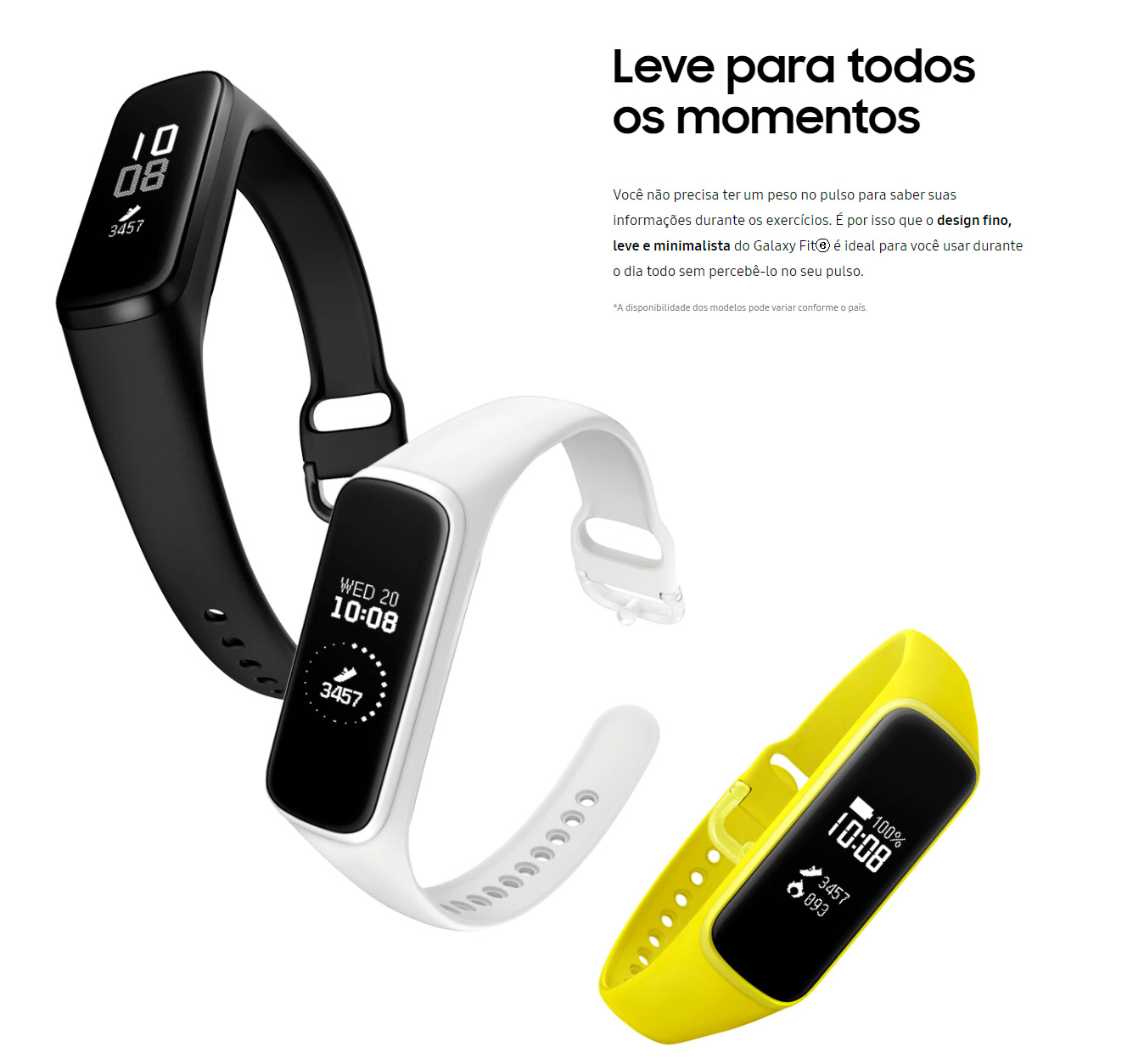 Smartwatch Samsung Galaxy Fit E SM-R375 Preto